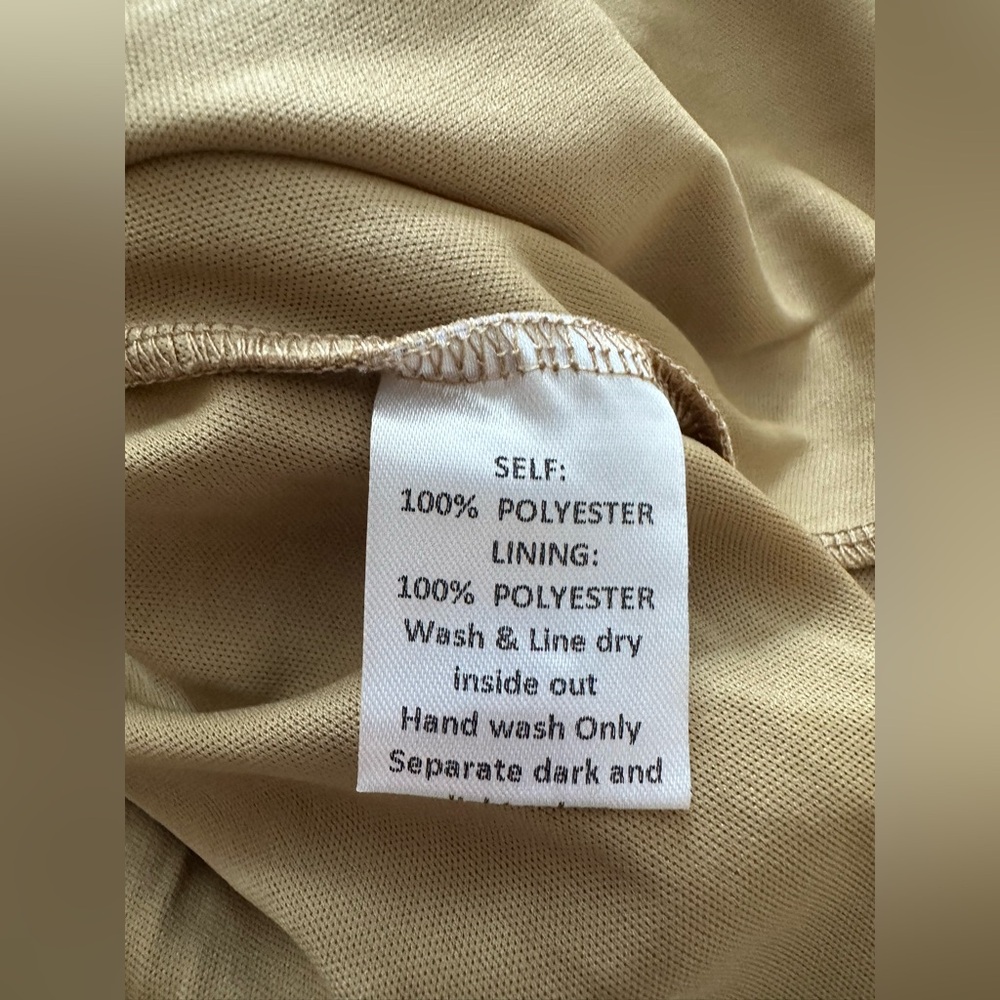 NWT Joyfolie Mia Joy Loralei Dress Gold Size 12 - Picture 6 of 7